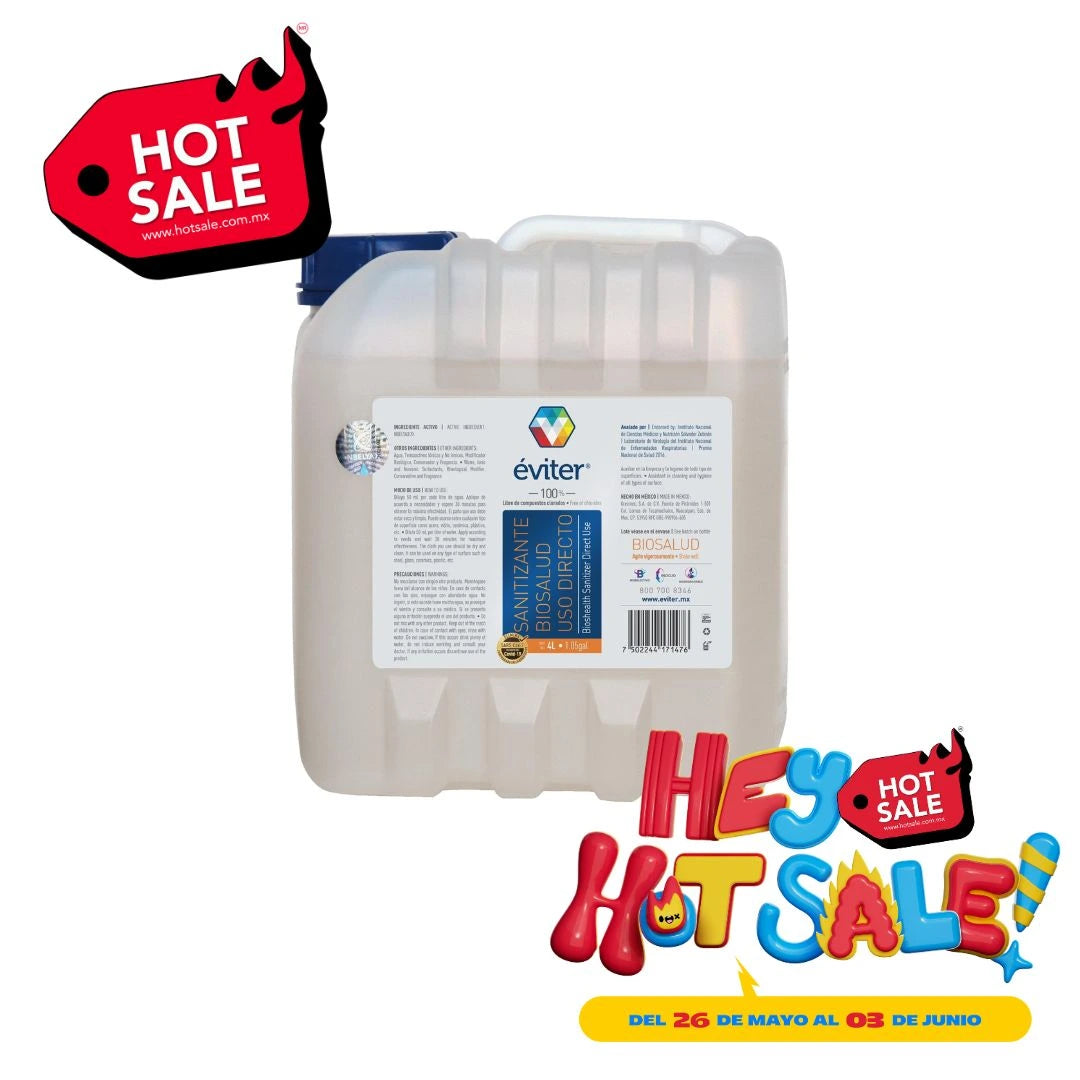 SANITIZANTE BIOSALUD USO DIRECTO ÉVITER® 4 LT