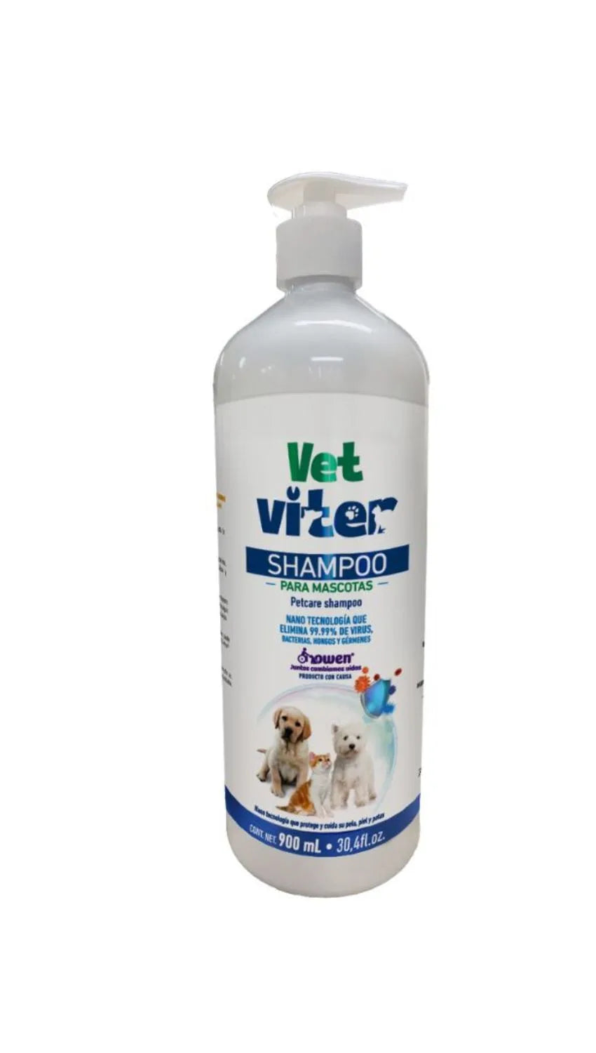 SHAMPOO PARA MASCOTAS VET-VITER® 900 ml.