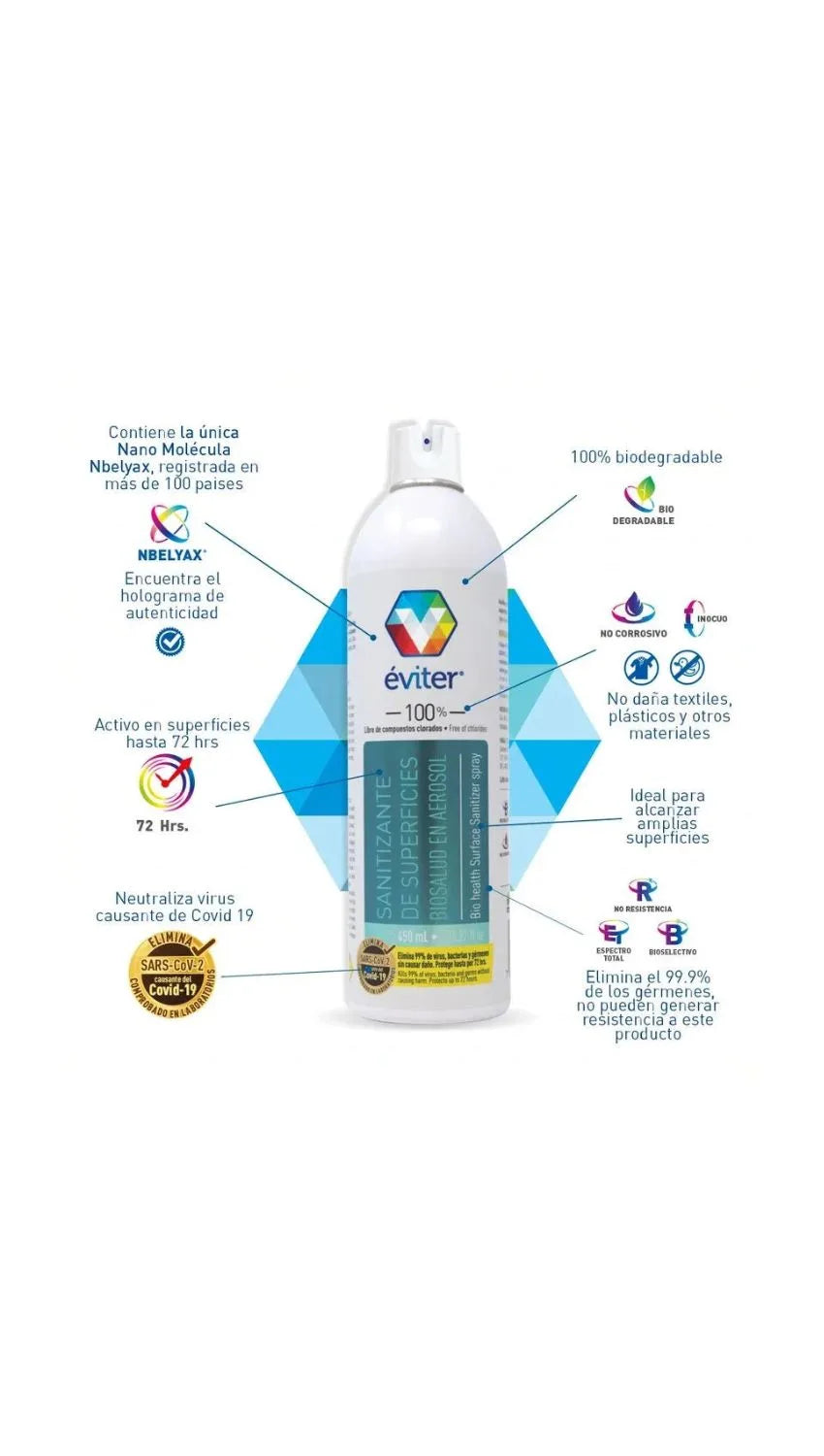 Sanitizante Aerosol Eviter 450 ml