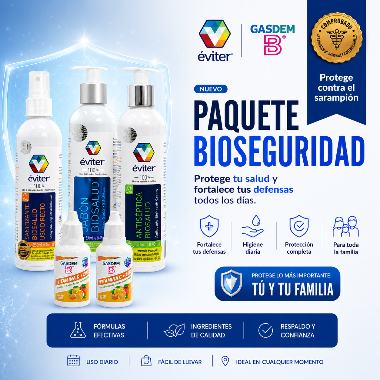 PAQUETE BIOSEGURIDAD 250