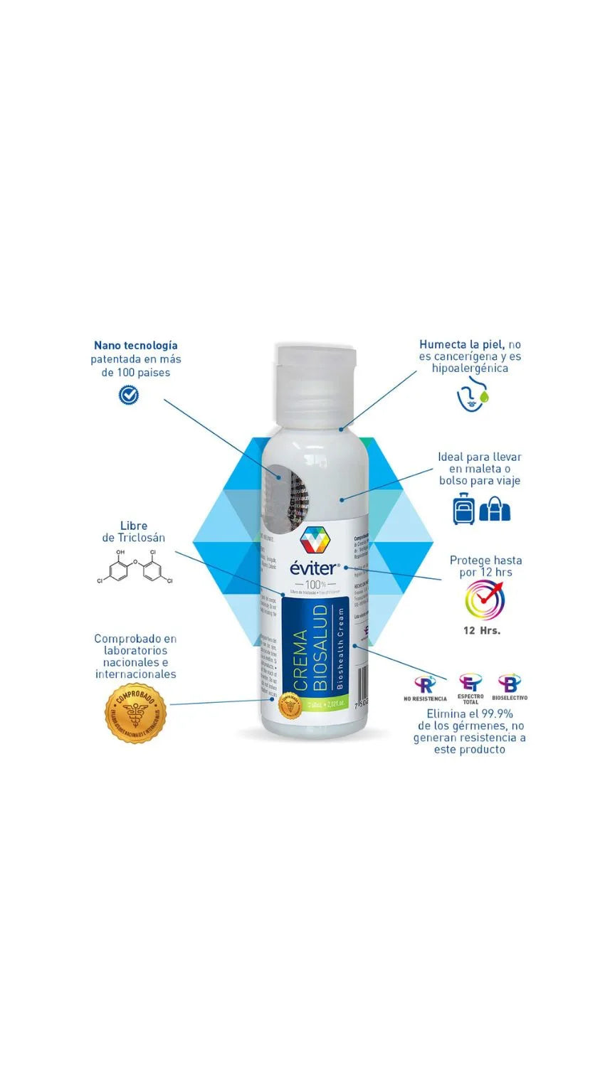 CREMA ANTISÉPTICA BIOSALUD ÉVITER® 60 ml