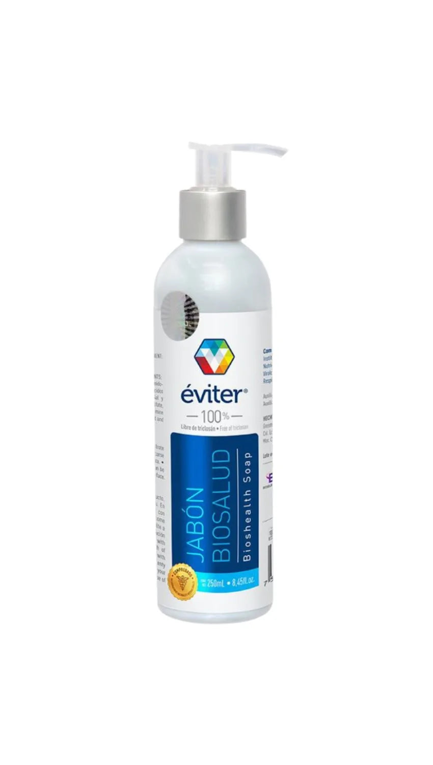 JABÓN ANTISÉPTICO BIOSALUD ÉVITER® 250 ml.