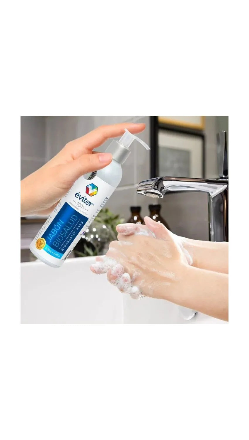 JABÓN ANTISÉPTICO BIOSALUD ÉVITER® 250 ml.