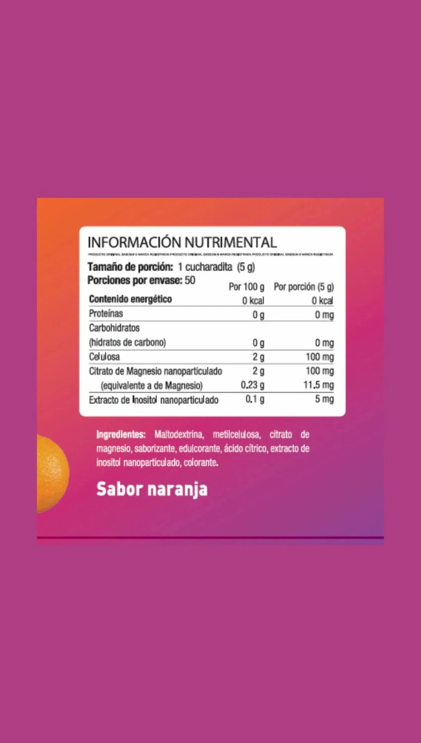 FIBRA CON INOSITOL + MAGNESIO