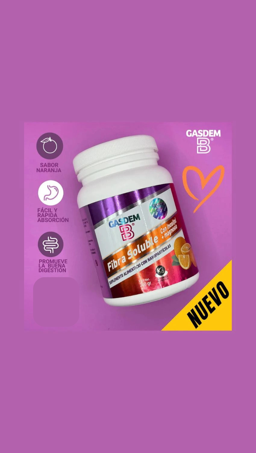GASDEM-B® FIBER WITH INOSITOL + MAGNESIUM