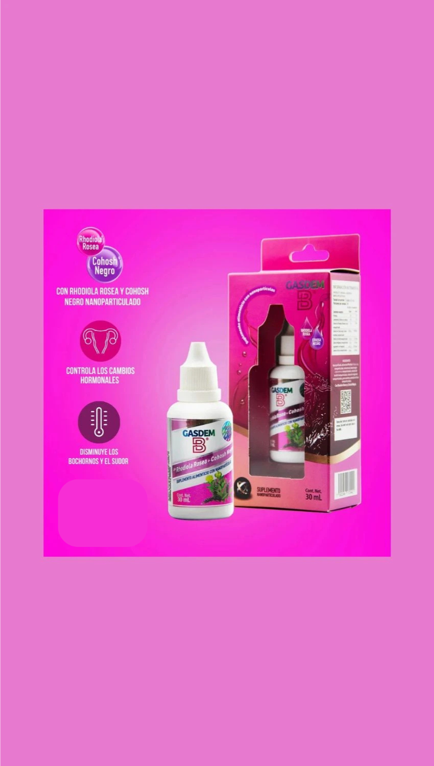 Gasdem-B® Rhodiola Rosea + Cohosh Negro