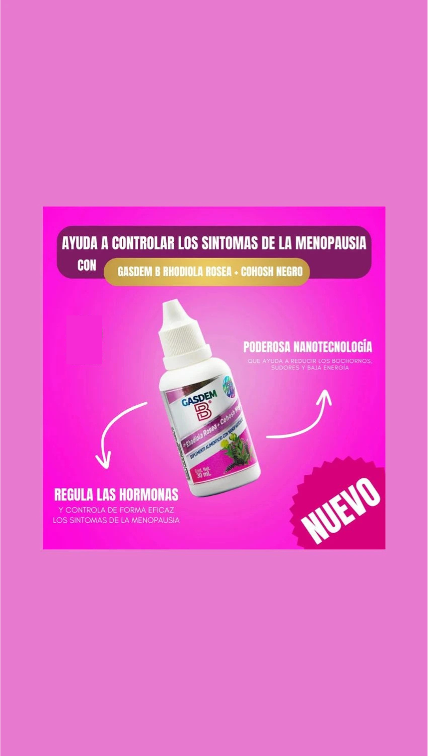 Gasdem-B® Rhodiola Rosea + Cohosh Negro