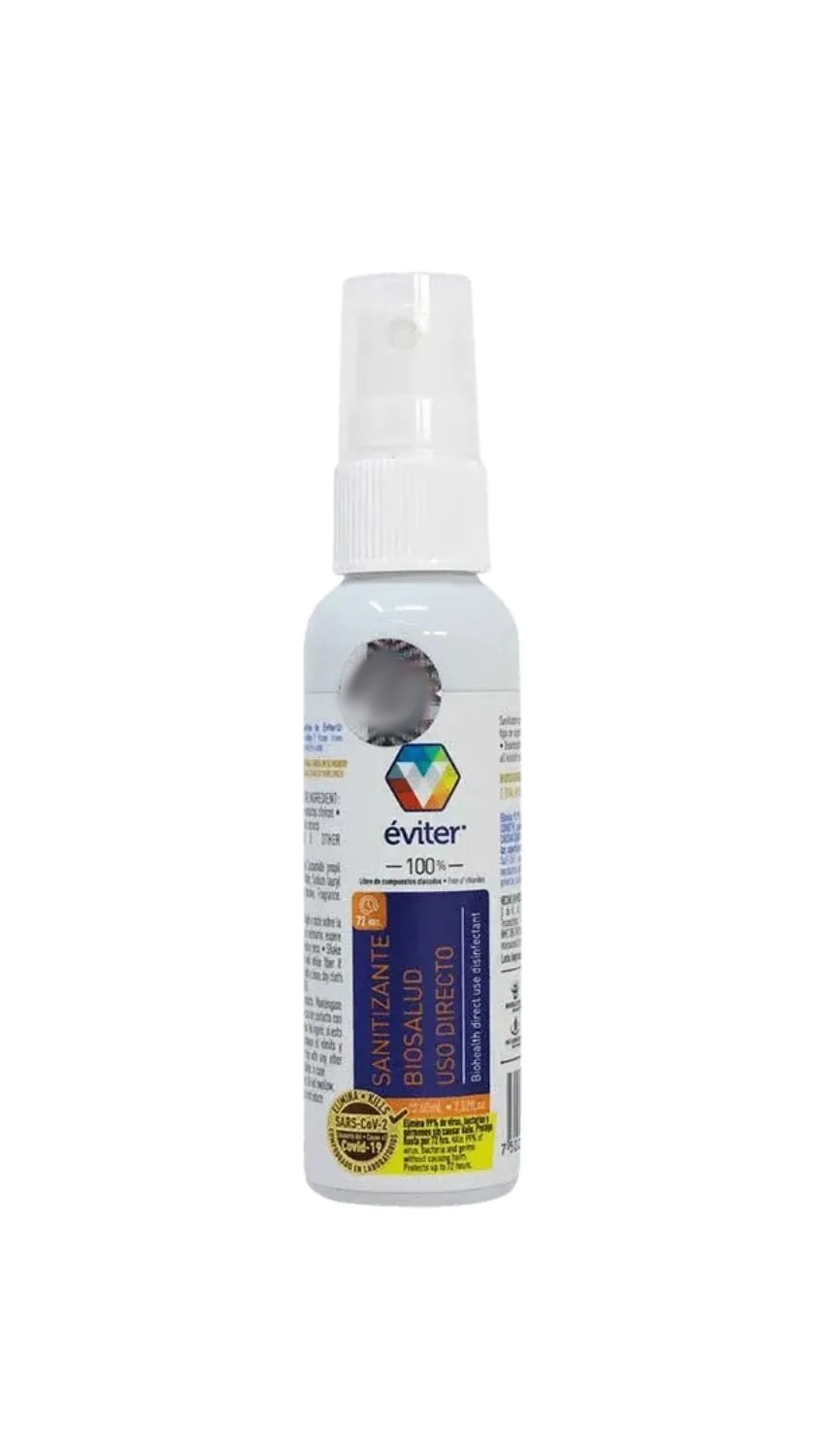 ÉVITER® BIOSALUD DIRECT USE SANITIZER 60 ML