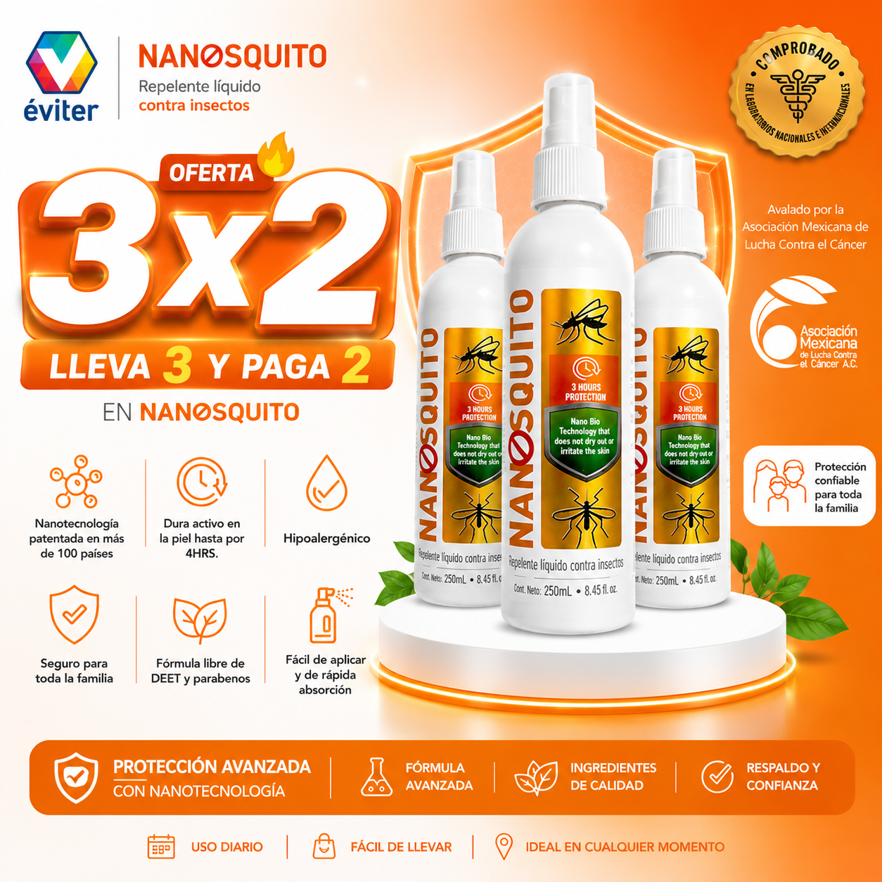 PAQUETE 3 GASDEM-B | VITAMINA C Y ZINC