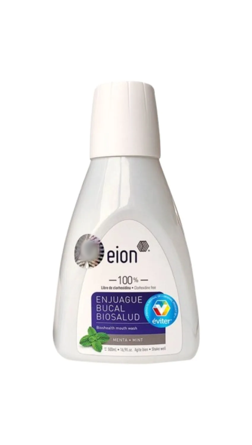 ENJUAGUE ANTISÉPTICO BUCAL BIOSALUD EION® 500 ml.