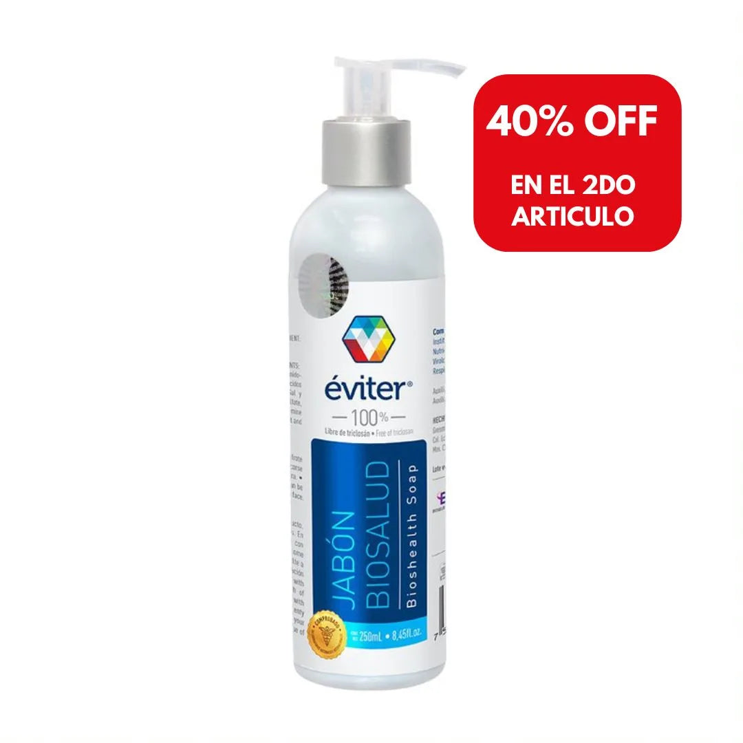 JABÓN ANTISÉPTICO BIOSALUD ÉVITER® 250 ml.