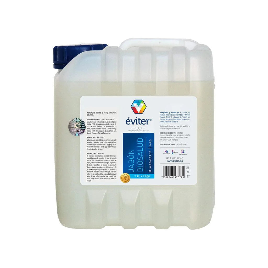 JABÓN ANTISÉPTICO BIOSALUD ÉVITER® 4 lt.