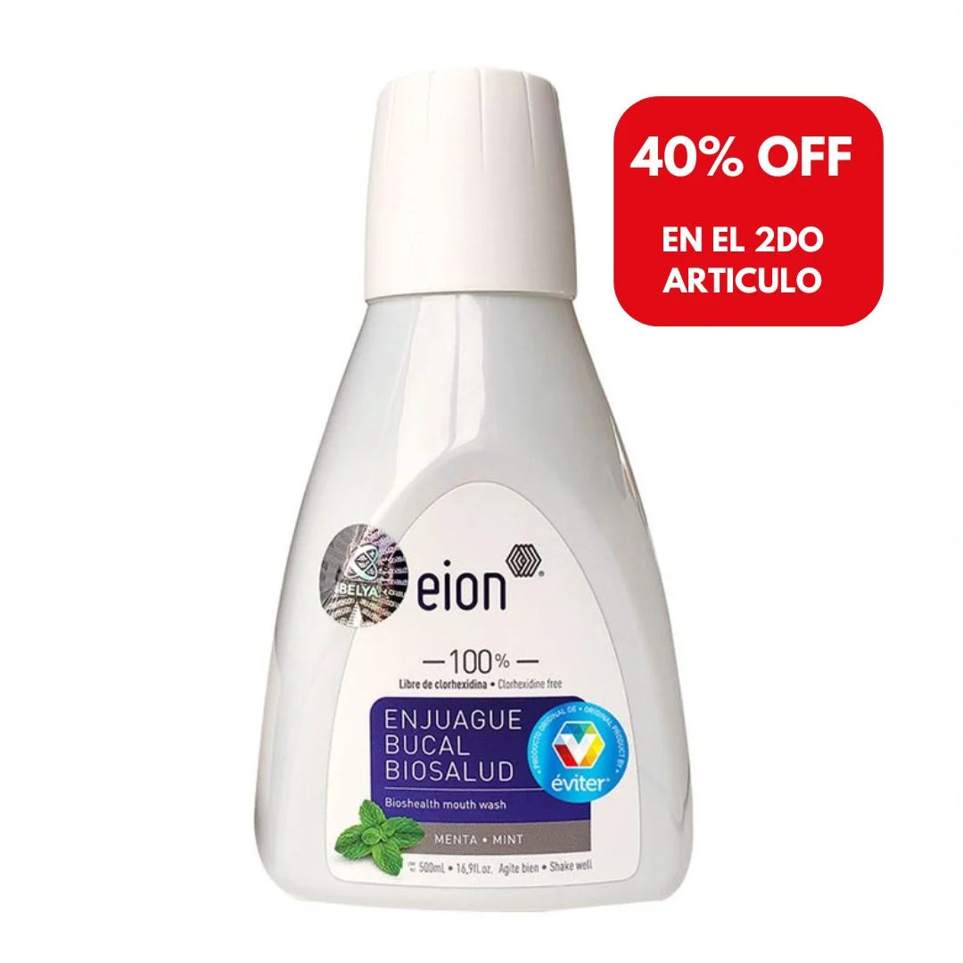 ENJUAGUE ANTISÉPTICO BUCAL BIOSALUD EION® 500 ml.