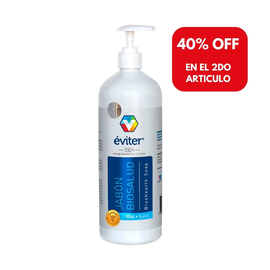 JABÓN ANTISÉPTICO BIOSALUD ÉVITER® 900 ml.