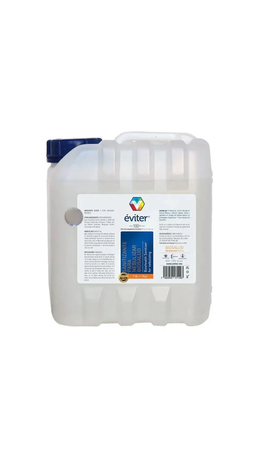 SANITIZANTE PARA NEBULIZAR BIOSALUD ÉVITER® 4 lt.