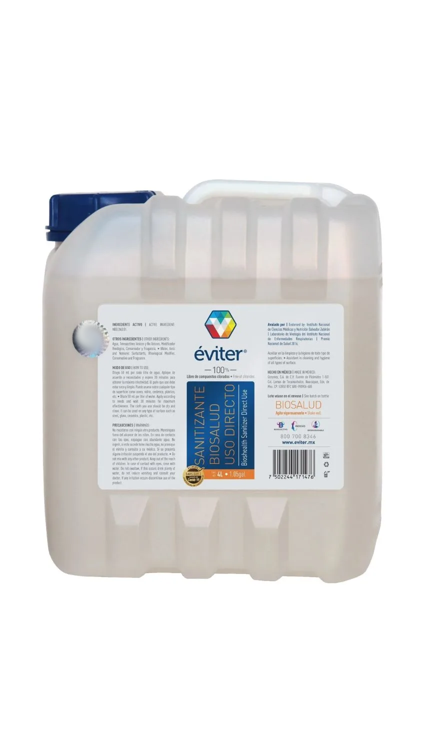 SANITIZANTE BIOSALUD USO DIRECTO ÉVITER® 4 LT