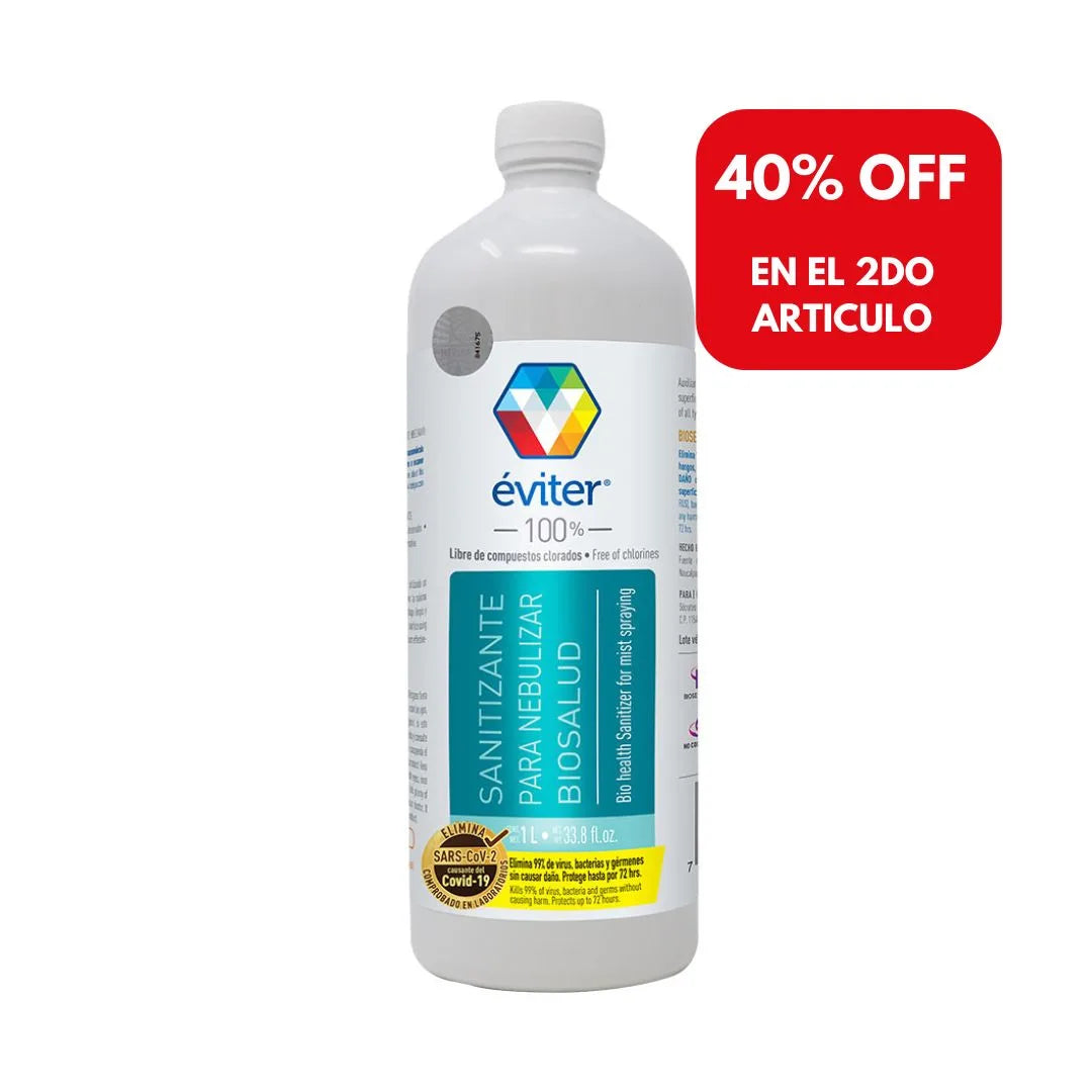 SANITIZANTE PARA NEBULIZAR BIOSALUD ÉVITER® 1 lt.