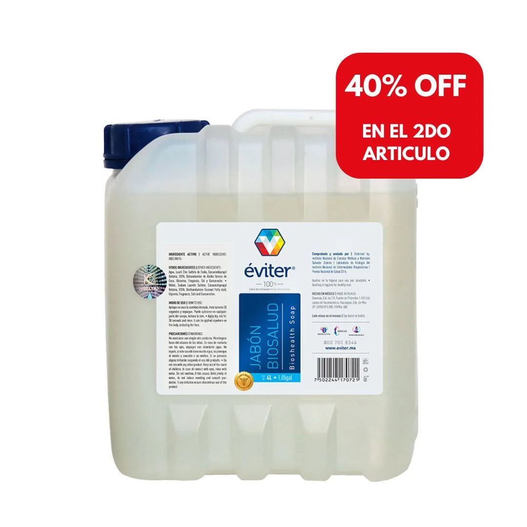 JABÓN ANTISÉPTICO BIOSALUD ÉVITER® 4 lt.