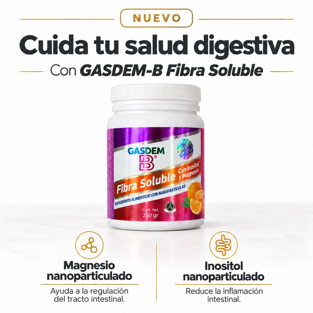 GASDEM-B® | FIBRA CON INOSITOL + MAGNESIO