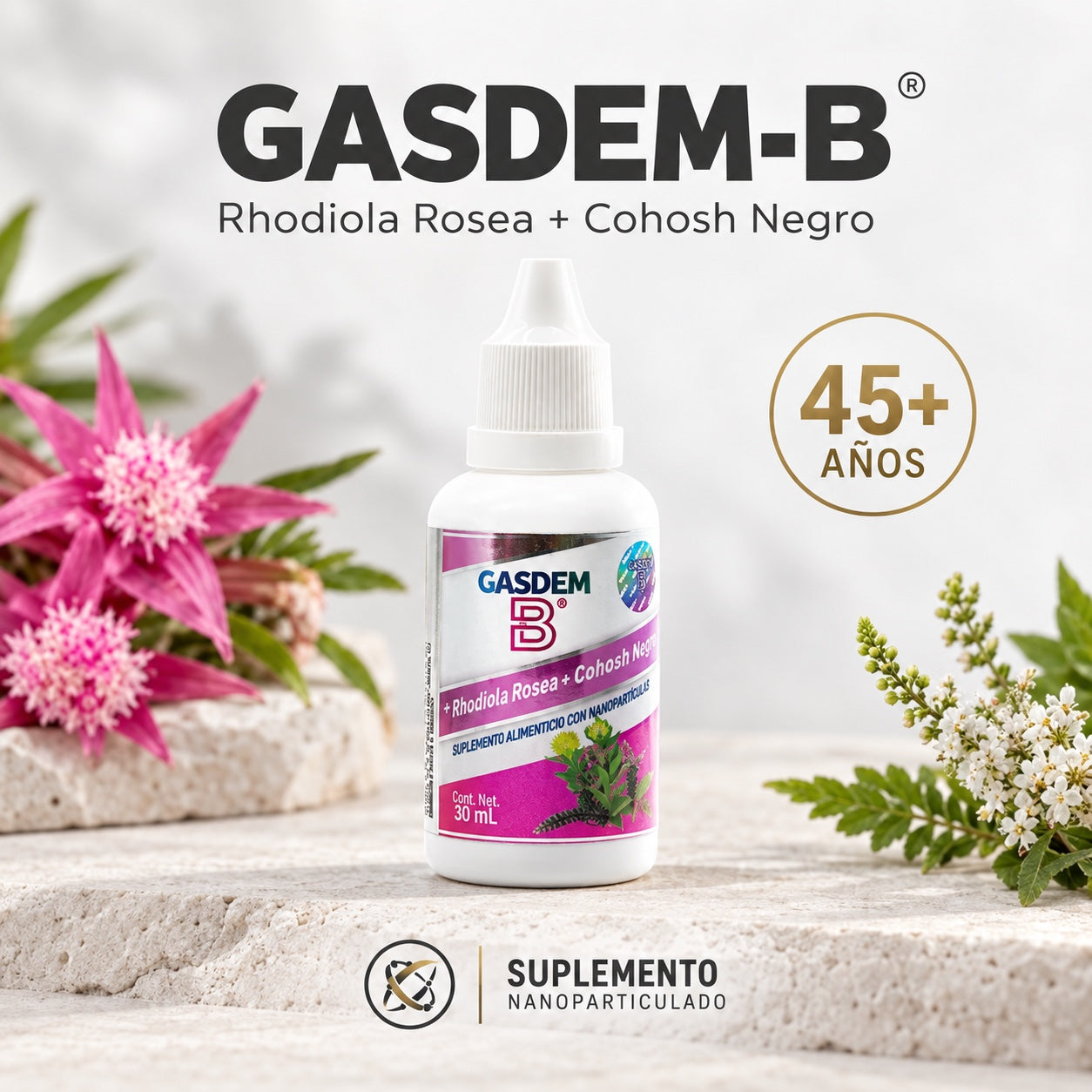 GASDEM-B® | RHODIOLA ROSEA + COHOSH NEGRO