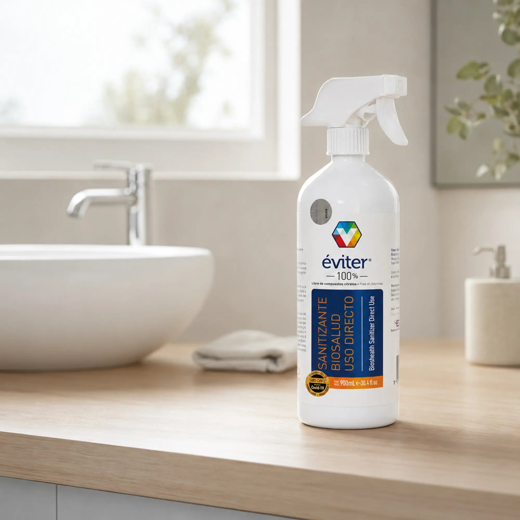 SANITIZANTE BIOSALUD USO DIRECTO ÉVITER® 900 ML