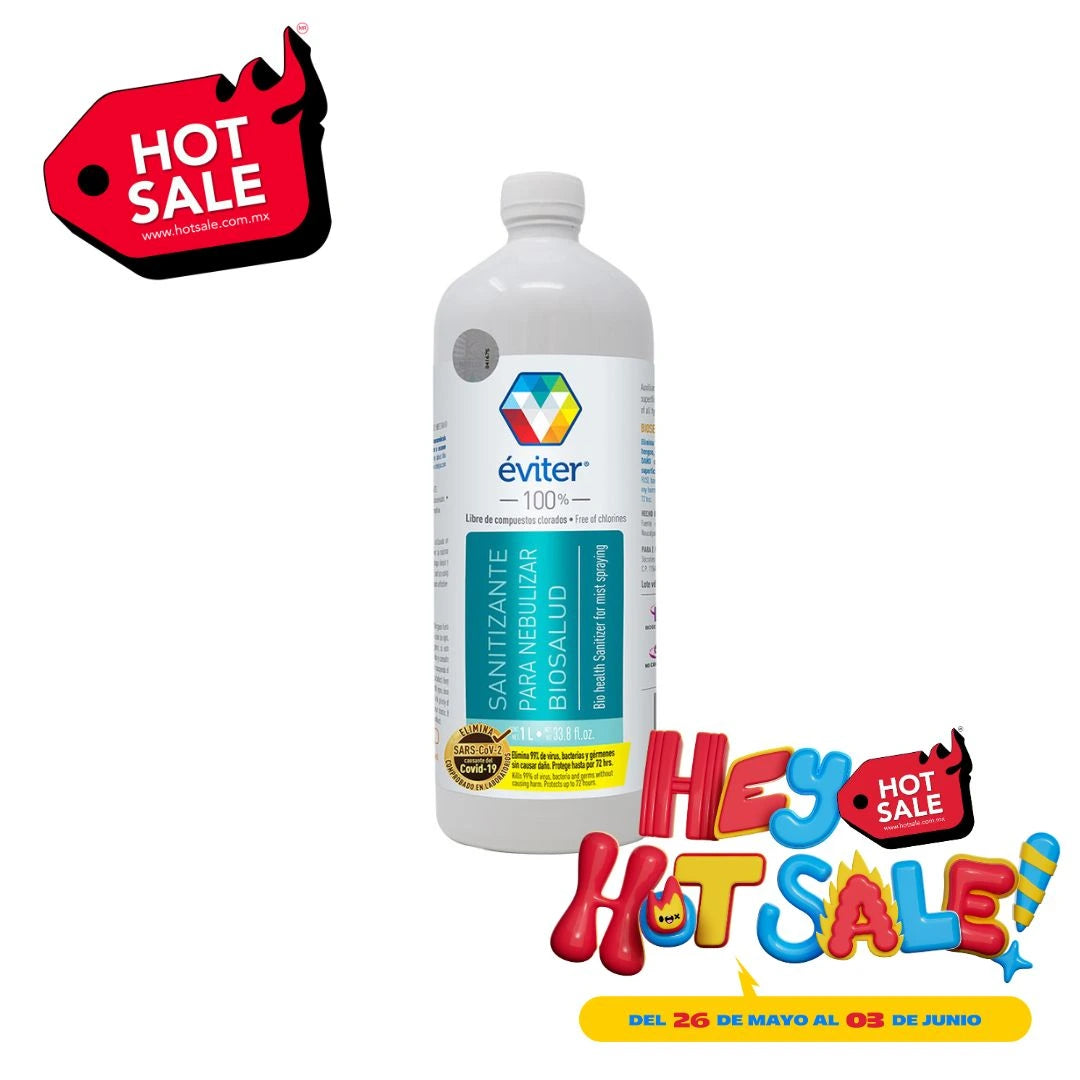 SANITIZANTE PARA NEBULIZAR BIOSALUD ÉVITER® 1 lt.