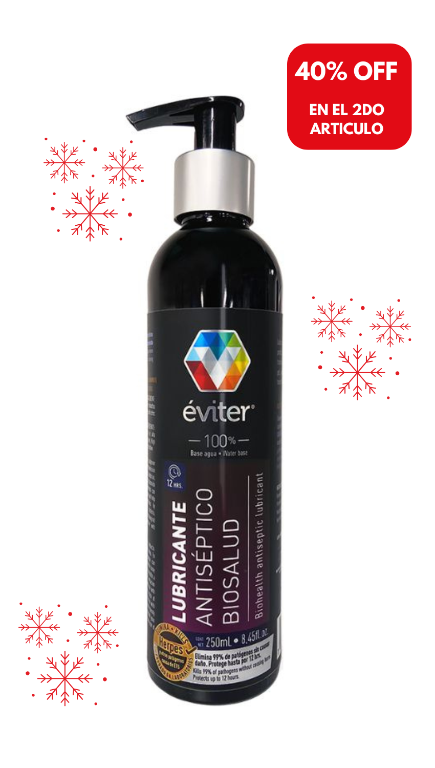 LUBRICANTE ANTISÉPTICO BIOSALUD ÉVITER® 250 ml.