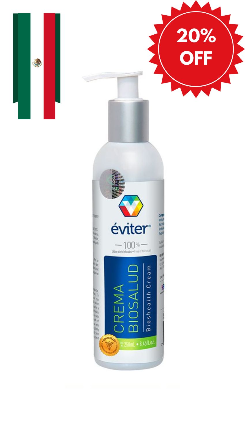 CREMA ANTISÉPTICA BIOSALUD ÉVITER® 250 ML