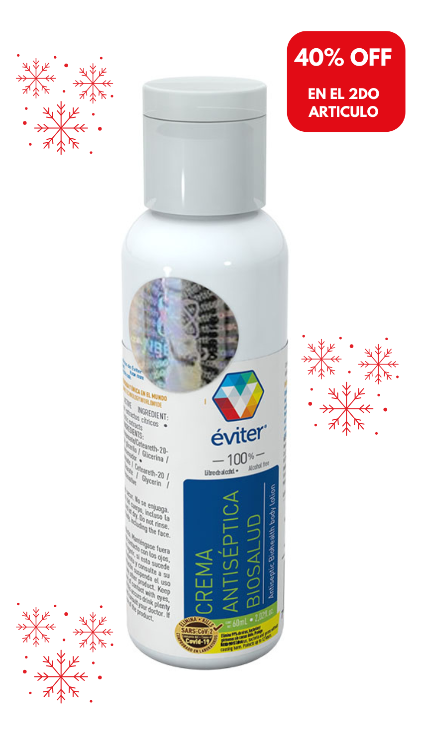 CREMA ANTISÉPTICA BIOSALUD ÉVITER® 60 ml