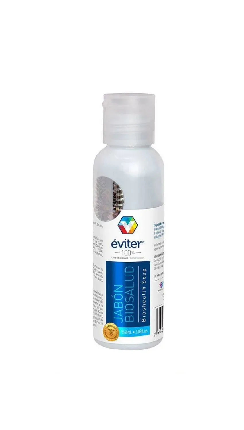 JABÓN ANTISÉPTICO BIOSALUD ÉVITER® 60 ml.