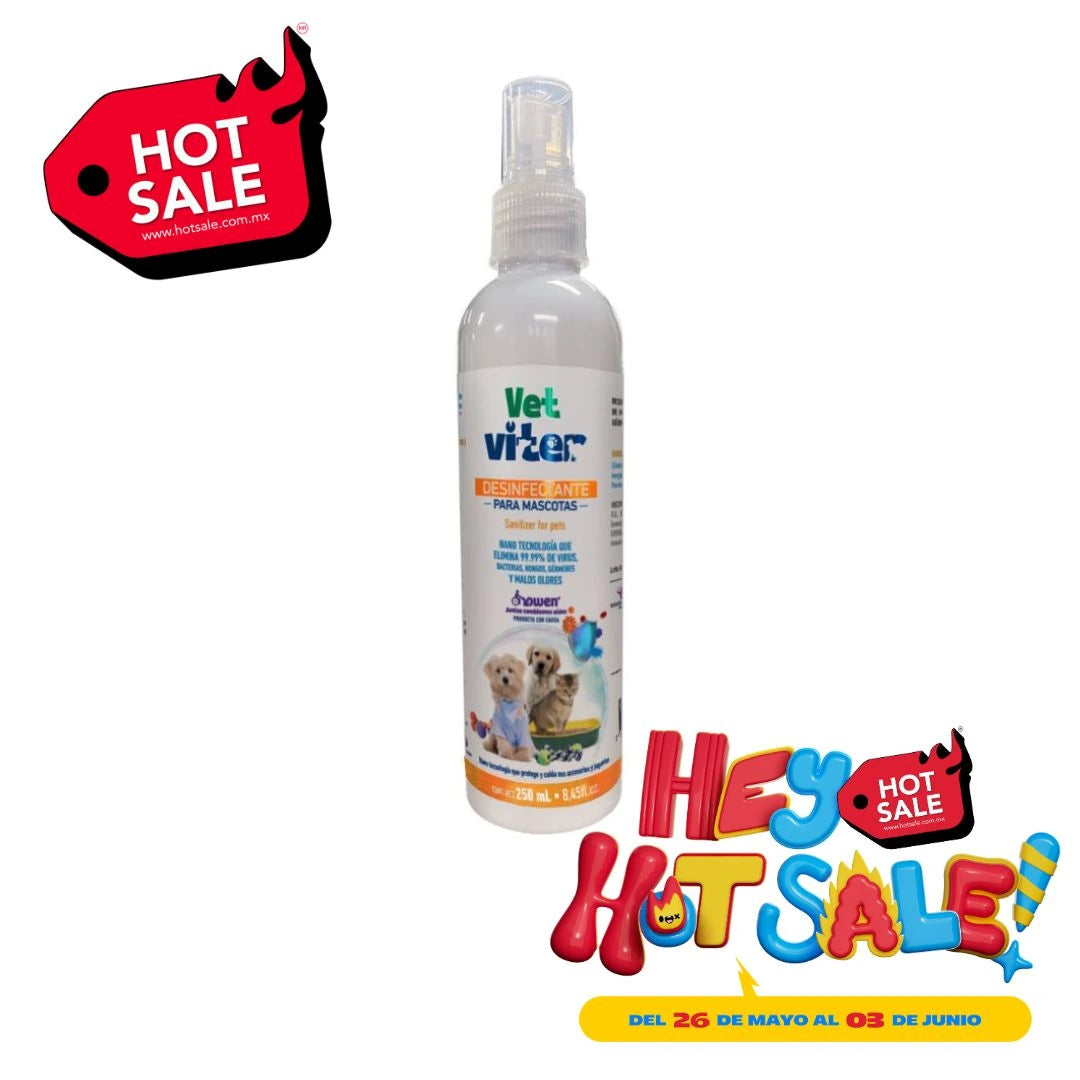 DESINFECTANTE PARA MASCOTAS VET-VITER® 250 ml.