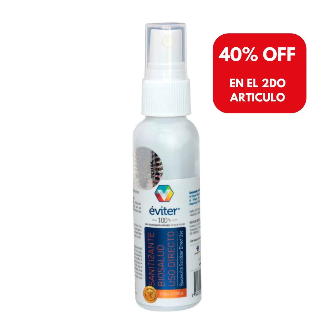SANITIZANTE BIOSALUD USO DIRECTO ÉVITER® 60 ML
