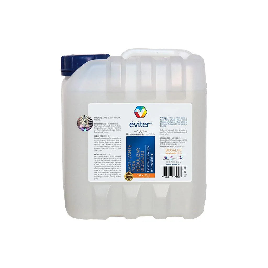 SANITIZANTE PARA NEBULIZAR BIOSALUD ÉVITER® 4 lt.