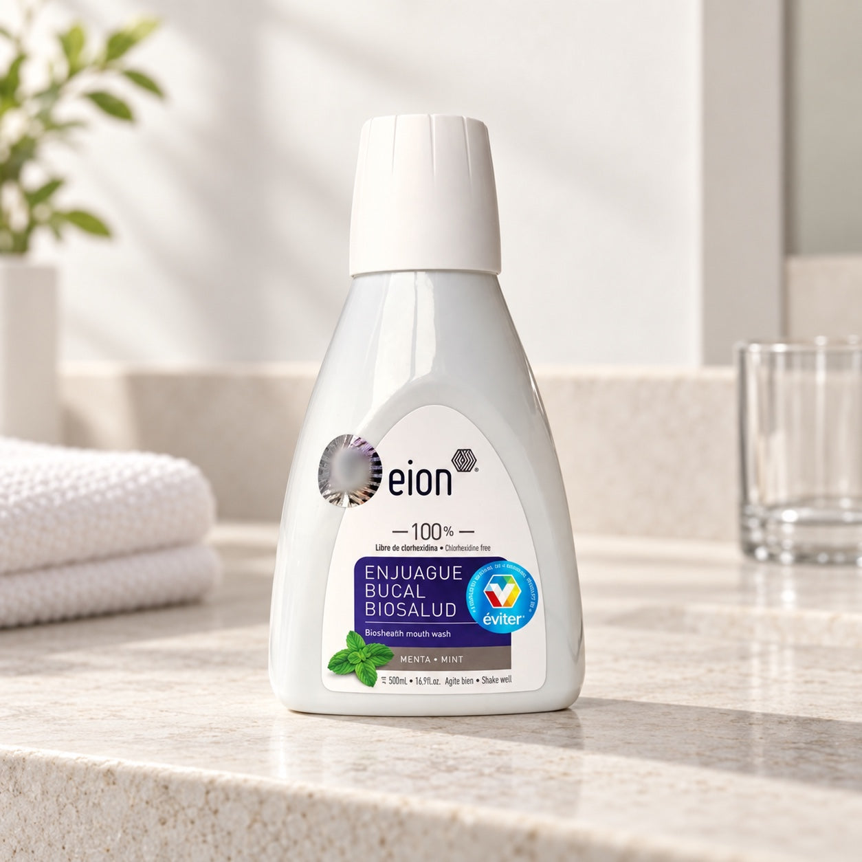 ENJUAGUE ANTISÉPTICO BUCAL BIOSALUD EION® 500 ml.